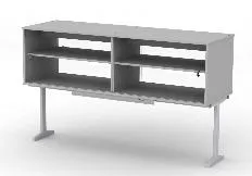 Надстройка сервисная МРЛ-22.3, шкаф из ЛДСП, двери стеклянные, исп. 2